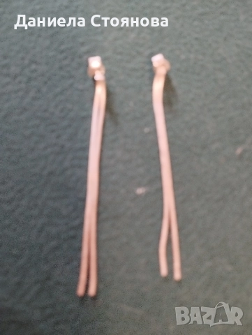 Сребърни висящи обеци ти синджир, снимка 2 - Обеци - 52161067