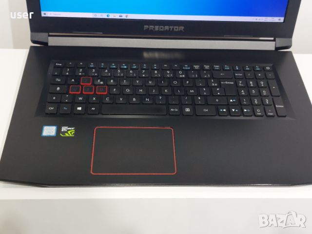 Геймърски лаптоп 16GB RAM, i5-8300H 17.3" Acer Predator Helios 300 Geforce GTX 1060 6GB, снимка 2 - Лаптопи за игри - 45698118