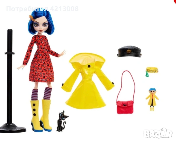 Monster High x Coraline Skullector / Монстър Хай Коралайн колекционерска кукла, снимка 2 - Колекции - 53890523