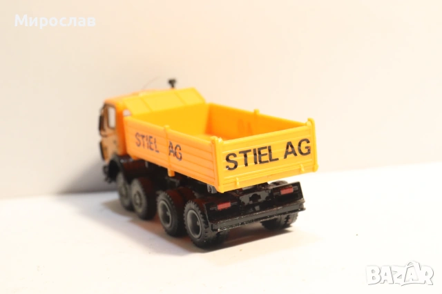 HERPA H0 1/87 MERCEDES САМОСВАЛ ГОНДОЛА МОДЕЛ КАМИОН, снимка 8 - Колекции - 53566331