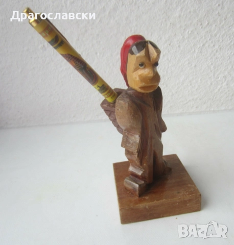 Дървена фигура, дърворезба, човек, дървен боздуган, снимка 9 - Статуетки - 51488414