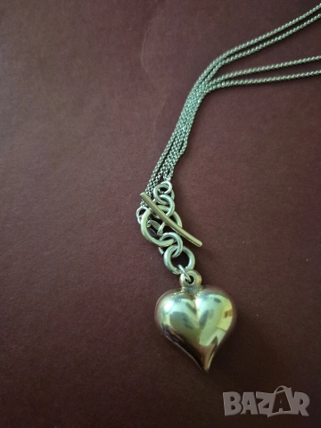 красиво колие бяло жълто сребро, снимка 6 - Колиета, медальони, синджири - 53302535