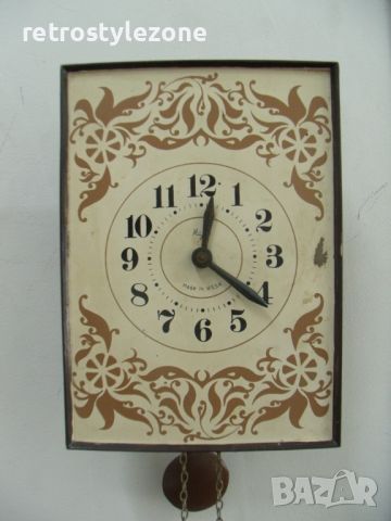 № 7617 стар стенен часовник - Mаяк  , снимка 1 - Антикварни и старинни предмети - 46463349