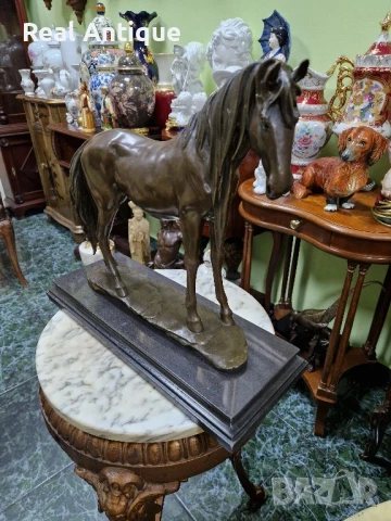 Страхотна антикварна авторска френска бронзова фигура статуетка скулптура , снимка 4 - Антикварни и старинни предмети - 50644442