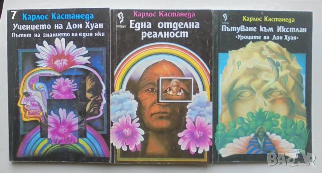 3 книги Учението на Дон Хуан / Една отделна реалност / Пътуване към Икстлан - Карлос Кастанеда 1992 , снимка 1 - Езотерика - 46164718