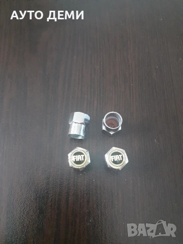 4 бр- 3.5 лв Хром цвят пластмасови капачки за вентили с емблеми Фиат Fiat, снимка 2 - Аксесоари и консумативи - 51195080