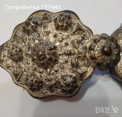 Сребърни  възрожденски пафти, снимка 2 - Антикварни и старинни предмети - 54016998