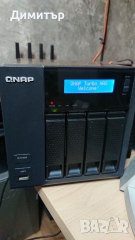 NAS Сторидж 4xHDD - QNAP TS-419P II (без HDD), снимка 1 - Външни хард дискове - 45609822