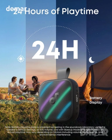 Преносим Bluetooth високоговорител Soundcore Boom Go 3i от Anker, 15W, BassUp 2.0, Bluetooth 6.0, снимка 3 - Bluetooth тонколони - 53924224