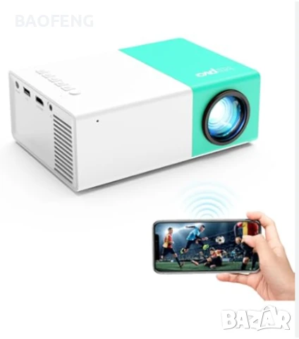 PVO Мини LED видео проектор/Full HD/забавления за деца/домашно кино/HDMI/USB/дистанционно, снимка 8 - Плейъри, домашно кино, прожектори - 50702439