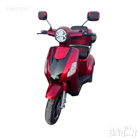 Електрическа Триколка FM1 1500W Червена, снимка 6 - Мотоциклети и мототехника - 53777416