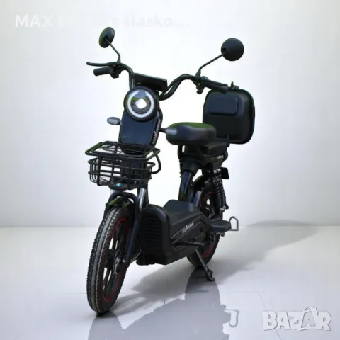 Електрически скутер с педали MaxMotors EBZ 18 750W/48V/20Ah - BLACK, снимка 2 - Мотоциклети и мототехника - 50015662