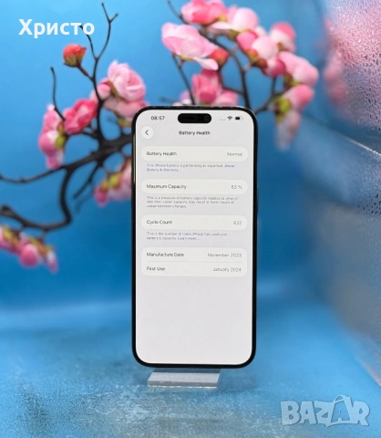 Apple iPhone 15 Pro Max, 256GB, 5G, Blue Titanium  , снимка 7 - Apple iPhone - 54242460