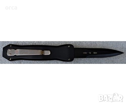 Лек автоматичен нож с двойно острие - Black ORCA, снимка 2 - Ножове - 46404035