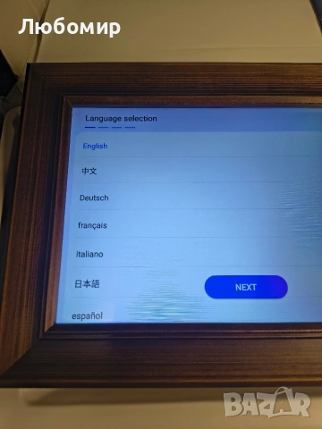 Цифрова фоторамка WiFi 10-инчова цифрова фоторамка, IPS HD сензорен екран, интелигентна , снимка 3 - Други стоки за дома - 53411463