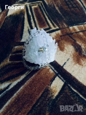 Естествен Планински кристал гривна, снимка 2 - Гривни - 52095841