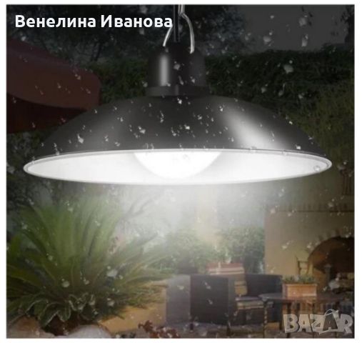 Соларна външна лампа с LED-осветление, снимка 2 - Соларни лампи - 45369691