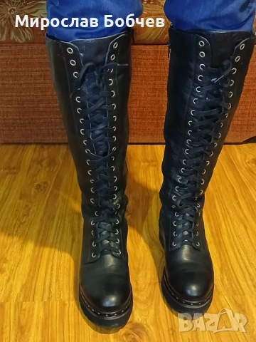 Дамски ботуши от естествена кожа, снимка 4 - Дамски ботуши - 52646103