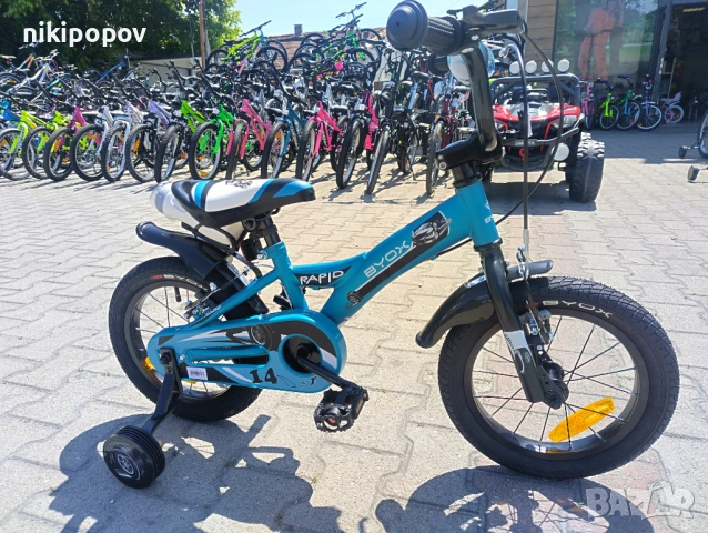 BYOX Велосипед 14" RAPID cyan, снимка 12 - Велосипеди - 53534432
