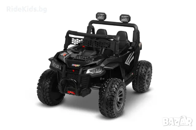 Офроуд акумулаторен автомобил BLAZE, Черен – 4x4, до 35кг., с дистанционно и LED