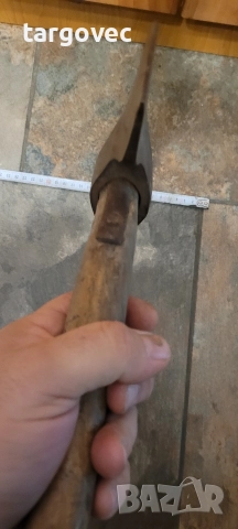 Швейцарска армия военна кирка кована, снимка 3 - Антикварни и старинни предмети - 52770914