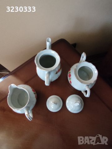 Порцеланов чайник, латиера ,захарница, снимка 7 - Сервизи - 45845218