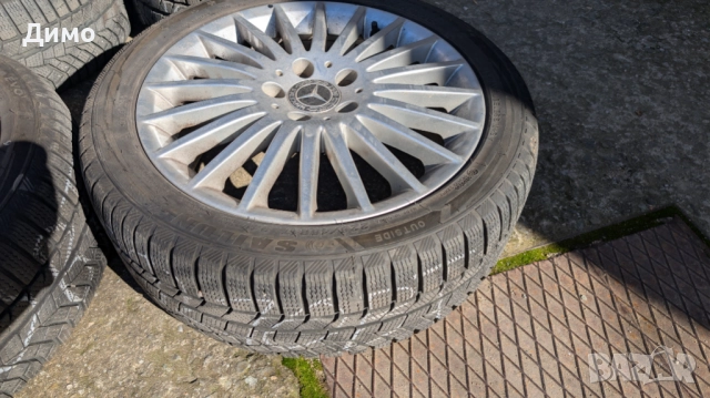 Джанти със зимни гуми за Mercedes C 220 CDI BlueEFFICIENCY - (204.202), снимка 3 - Гуми и джанти - 52257622