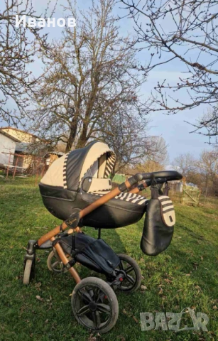 Бебешка количка STARS GOLD DADA PARADISO 2 в 1, снимка 5 - Детски колички - 54295269