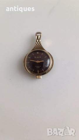 Позлатен дамски часовник - колие - SLAVA - 17 jewels - №4