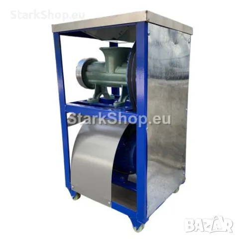 Професионална Чугунена Месомелачка Румънска №32 с Руски Електромотор с Двоен Ремък + Плот, снимка 4 - Други инструменти - 50394810