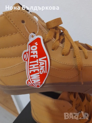Удобни мъжки спортни обувки Vans UA SK8 HI естествена кожа отговарящи на размер 41 _26.5 , снимка 2 - Спортни обувки - 53404020