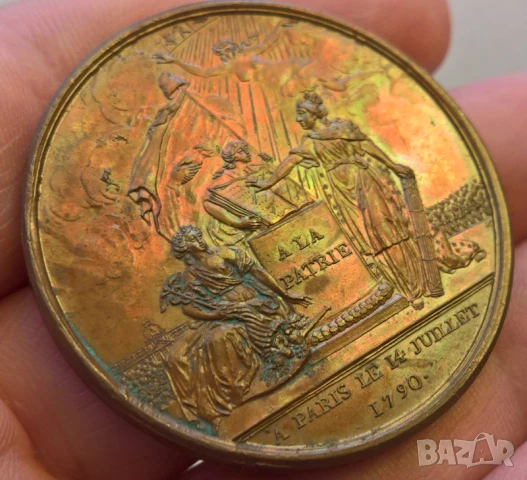 Рядък 230 годишен френски плакет, снимка 1