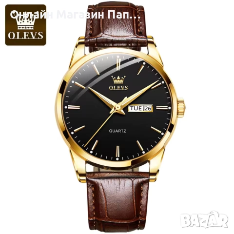 Мъжки класически часовник OLEVS 6898 с календар, снимка 10 - Мъжки - 52386978