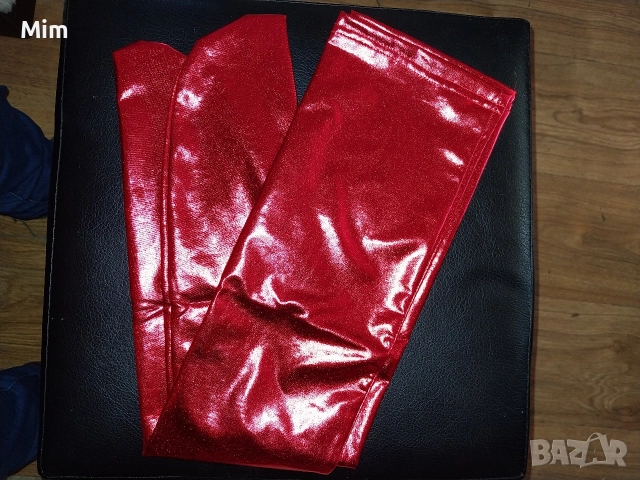 Дамски чорапи от еластична еко кожа/лак /, снимка 4 - Бельо - 52814198