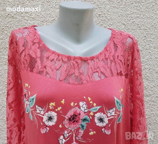 3XL Нова туника  Sheego цвят корал , снимка 3 - Туники - 46479509