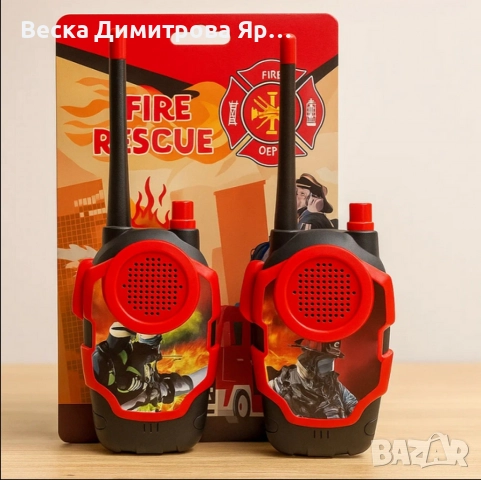 Детски уоки - токи комплект Fire Rescue, снимка 6 - Други - 52739572