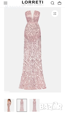 Официална рокля Lorreti(Хс,С,М), снимка 2 - Рокли - 53665862