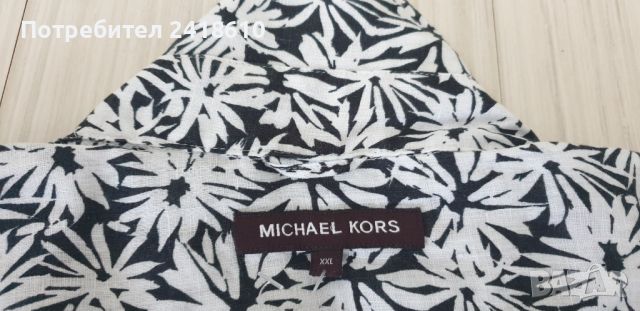 Michael Kors Linen Mens 2XL НОВО! ОРИГИНАЛ! Мъжка Ленена Риза!, снимка 15 - Ризи - 45148384