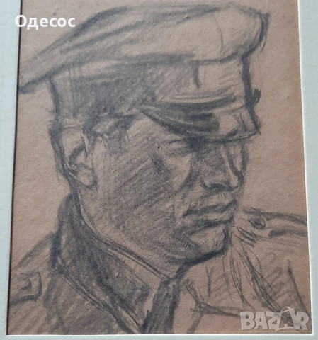 Владимир Димитров Майстора,рисунка на хартия,войник, снимка 6 - Антикварни и старинни предмети - 54262033