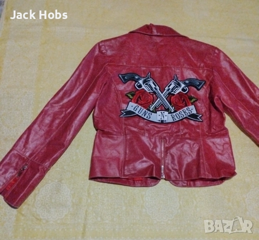Дамско яке Гънс Н'роузес /естествена кожа , снимка 3 - Якета - 54142677