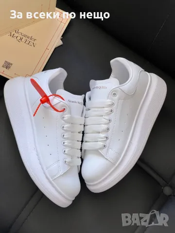 Alexander McQueen Дамски Бели Маратонки👟Дамски Спортни Обувки Александър Макуин Код E376, снимка 2 - Маратонки - 50422358