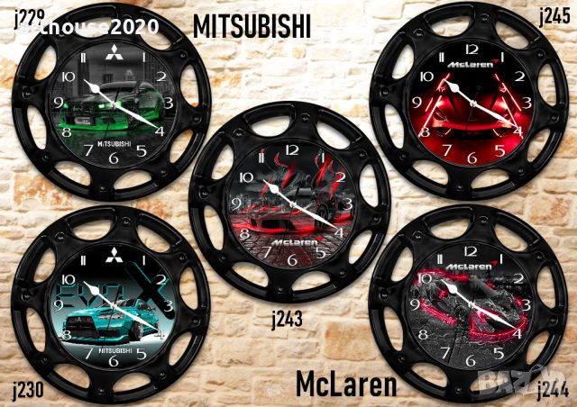 Стенни часовници-автомобилна джанта,възможност за комплект с чаша/халба-2 , снимка 12 - Подаръци за мъже - 45326458