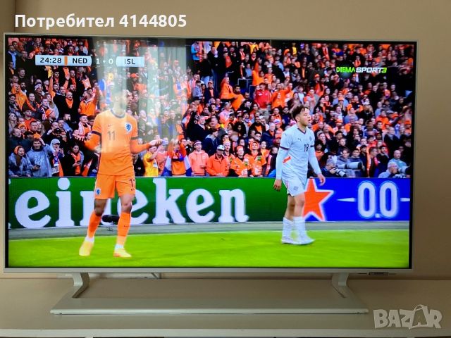 Бял телевизор Samsung LED 43BU8582, 43 инча (108см), 4K Ultra HD, снимка 1 - Телевизори - 46393803