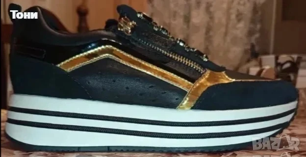 GEOX RESPIRA ORIGINAL Луксозни Дамски Високи Маратонки от Естествена Кожа Нови 39, снимка 5 - Маратонки - 51245056