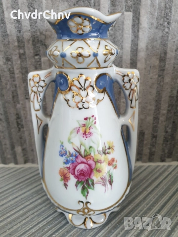 7бр серия Royal Dux Bohemia 14см/Роял Дюкс Бохемия стара малка порцеланова ваза/мини-вазичка, снимка 8 - Вази - 51441216