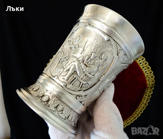 Чаша от калай,халба 400 мл.,картини шедьоври. , снимка 11 - Антикварни и старинни предмети - 51584967