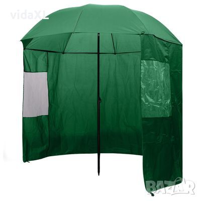 vidaXL чадър за риболов 210х240 см, зелен цвят（SKU:91027