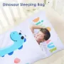Детски топъл спален чувал с подвижна възглавница, сгъваема постелка за дрямка за момичета и момчета,, снимка 5