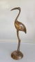 Vintage бронзова статуетка на жерав, снимка 1