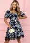 Дамска рокля с флорали , снимка 2
